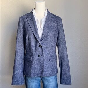 Banana Republic Heather Blue Wool Blend Blazer size 8